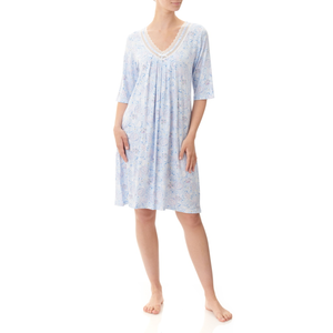 Givoni Lucy Multi Blue Short Sleeve Nightie