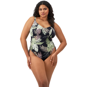 Elomi Tropical Retreat Black Non Wired Swimsuit