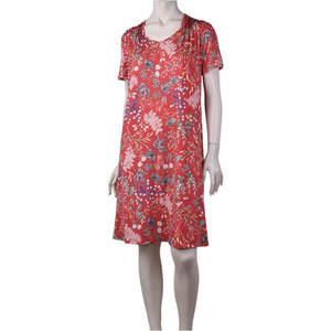 Essence Coral Print  Short Sleeve Nighty